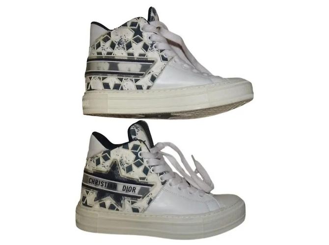 Baskets à lacets Dior Walk'n Dior Star Blanc