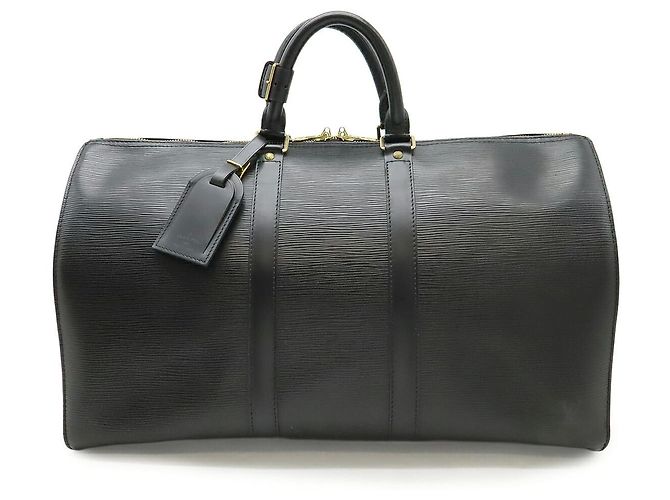 Louis Vuitton Epi Keepall 45 Boston Tasche Schwarz