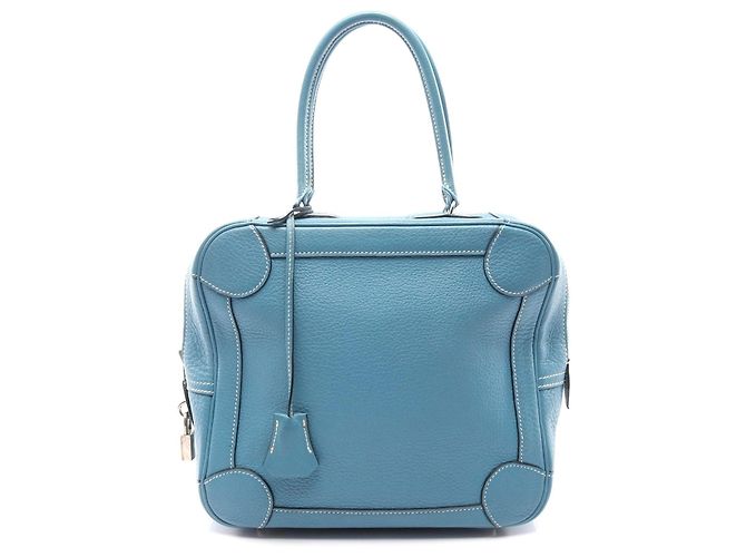Bolsa de couro Hermès Omnibus PM Azul