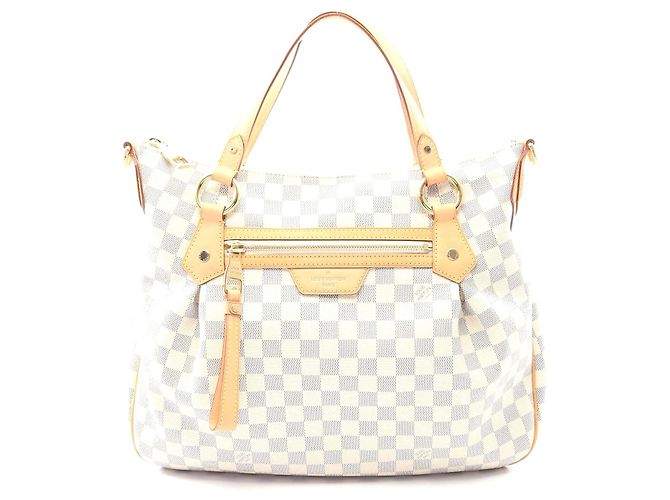 Bolsa Evora MM Louis Vuitton em couro PVC Branco