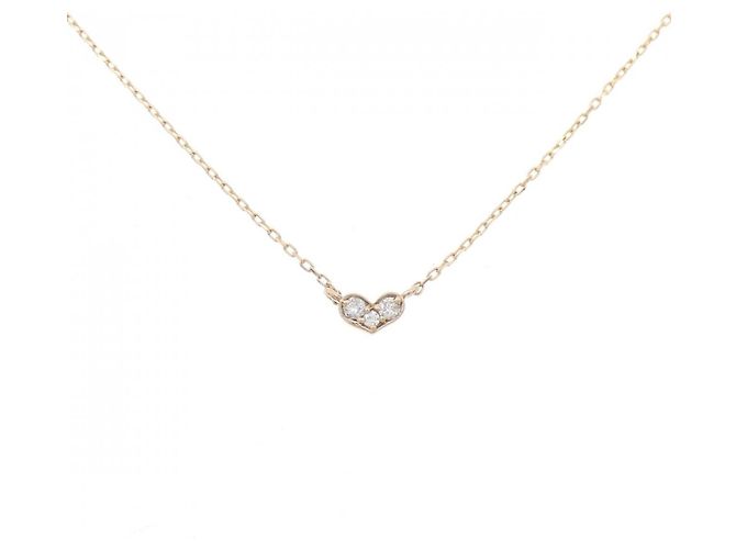 Autre Marque Collar de Au750 y Diamantes Dorado