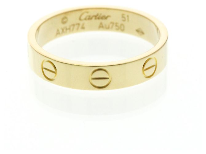 Anello Mini Love Cartier in Oro Giallo D'oro