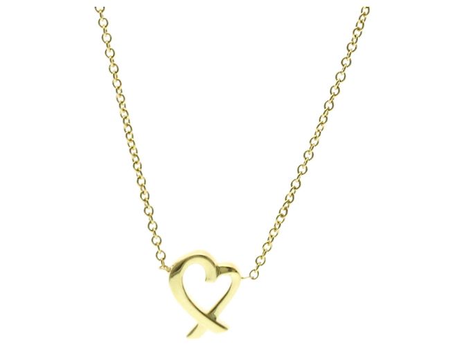 Tiffany & Co Collar Péndulo Corazón Amoroso Tiffany Dorado