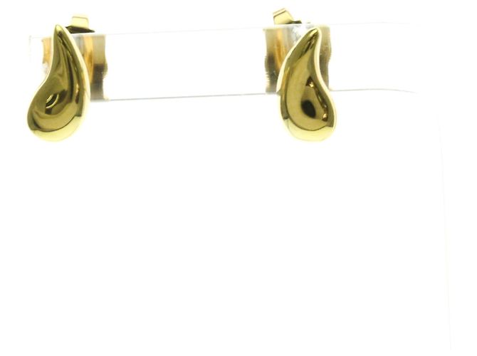 Tiffany & Co Tiffany Teardrop Stud Earrings in 18K Yellow Gold Golden