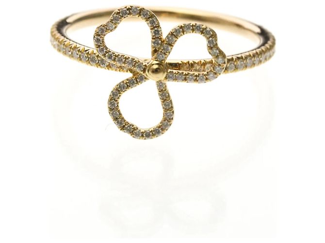 Tiffany & Co Bague ouverte en diamant Fleur de Papier Tiffany Doré