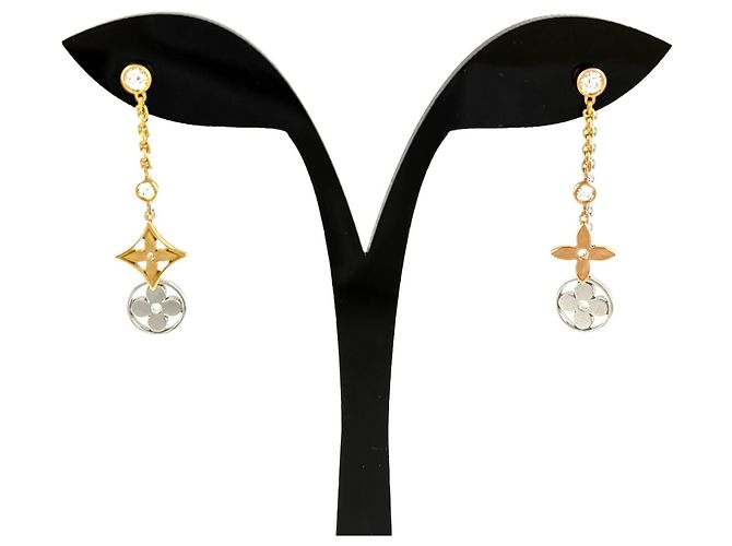 Graceful Orecchini Monogram Idylle in Oro Giallo Louis Vuitton D'oro
