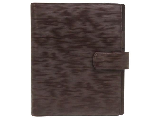 Louis Vuitton Agenda GM Epi Notebook Cover Brown