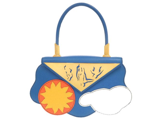 Sac à main en cuir Courchevel édition limitée Hermès Bleu