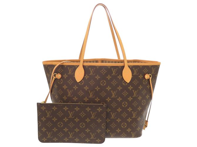 Sac à main Louis Vuitton Neverfull MM Marron Monogramme