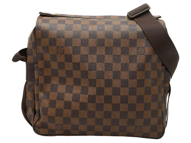 Borsa a Spalla Damier Naviglio Louis Vuitton Marrone
