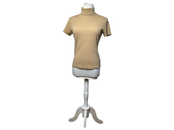 Vintage Fendi Roma Wollrollkragenpullover M Beige
