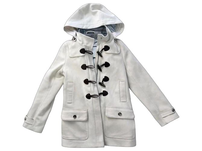 Tommy Hilfiger Duffle-Coat - Creme/Ecru - Größe M - Makelloser Zustand Aus weiß