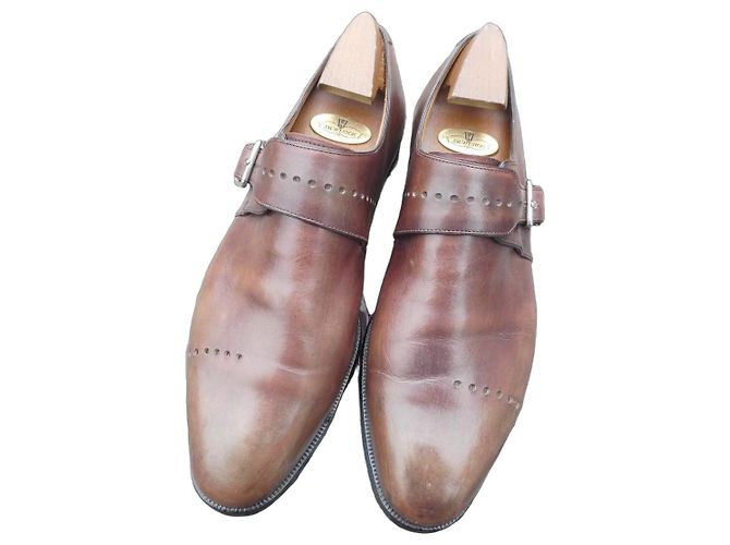 Mocassim com fivela Berluti 6/5 40,5 sem calçador Marrom