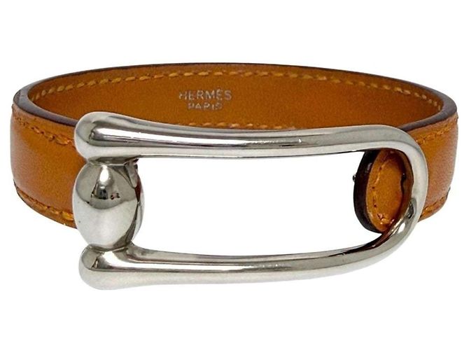 Pulsera de cuero para mujer de Hermès Castaño
