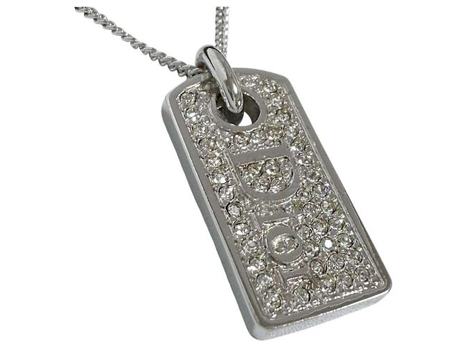Colar Pendente Placa Feminino Christian Dior