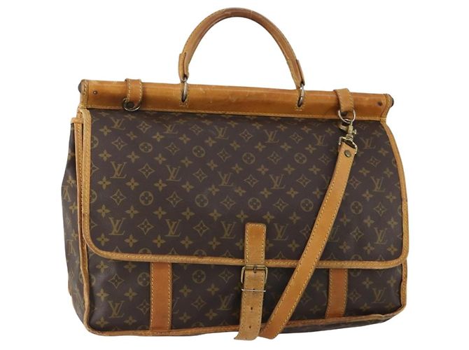 LOUIS VUITTON Monogram Sac Kleber Travel Bag M58122 LV Auth bs34077