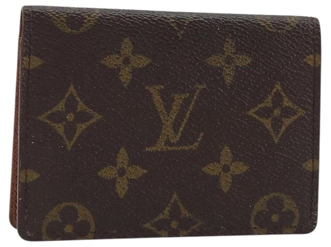 LOUIS VUITTON Monogram Porte 2 Cult Vertical Pass Case M60533 LV Auth BA11518