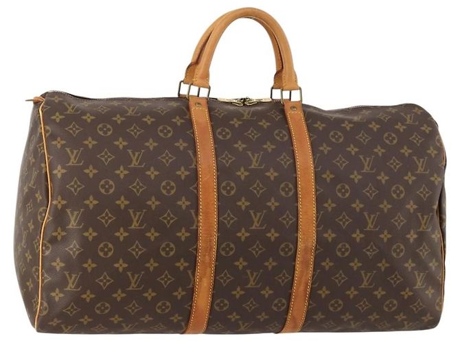 LOUIS VUITTON Bolsa Boston Monogram Keepall 55 M41424 LV Auth am10942 Monograma