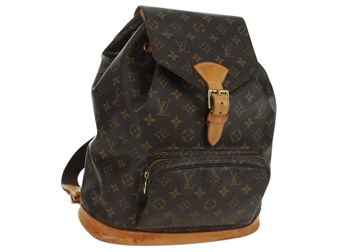LOUIS VUITTON Monogram Montsouris GM Backpack M51135 LV Auth BAZ774A