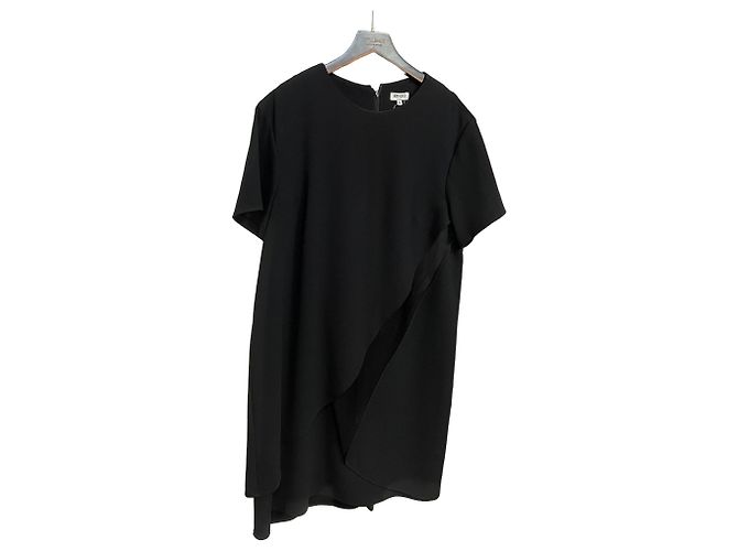 Autre Marque Schwarzes asymmetrisches Kleid Kenzo Paris – Größe 46