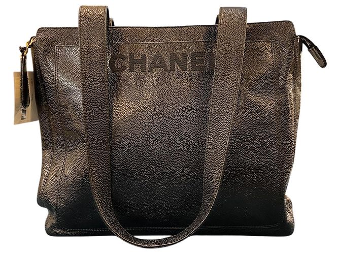 Timeless Borsa in pelle Caviar nera Chanel 1997