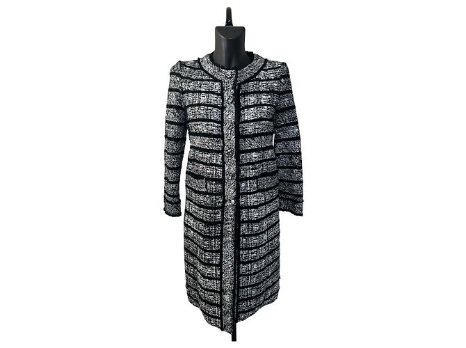 Marc Jacobs Tweed Black and White Coat