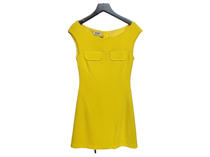 Vestido estructurado amarillo Moschino Cheap and Chic – Talla IT 40