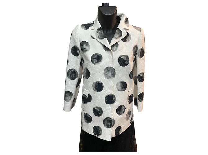 Giacca in cotone a pois Dolce & Gabbana – Bianco e Nero