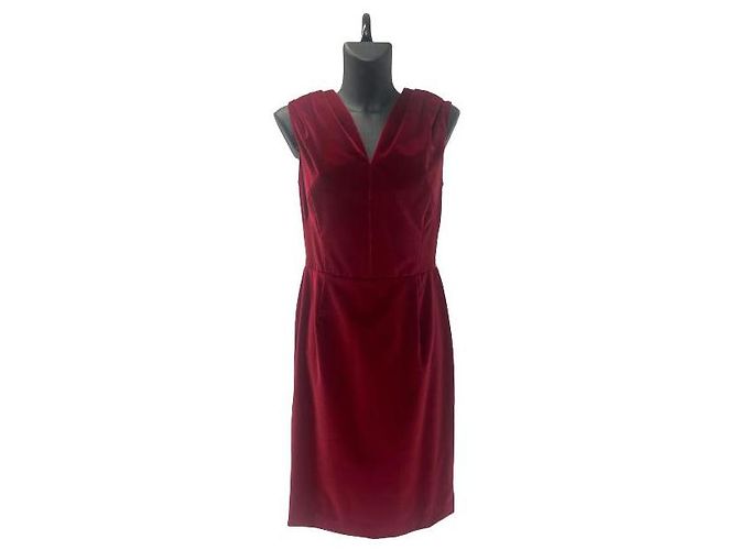 Rotes Samtkleid Christian Dior