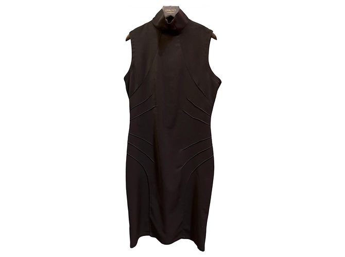 Versace Midikleid schwarz