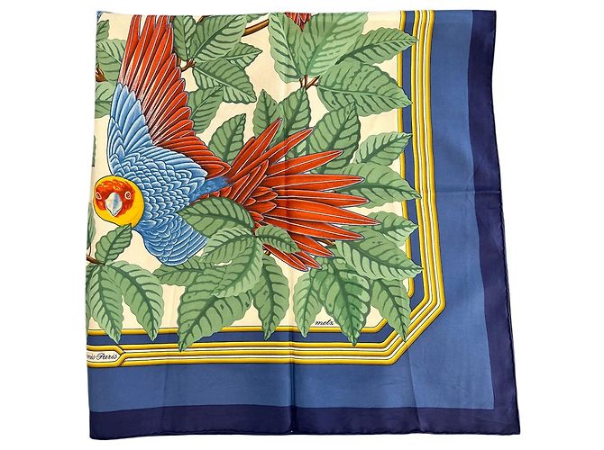 Bufanda de seda Hermès LES PERROQUETS