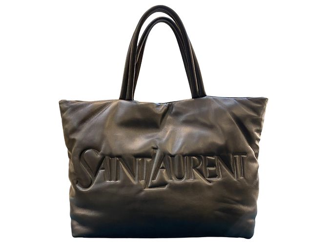 Grande borsa Saint Laurent in pelle nera