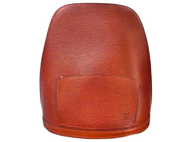 Mochila Louis Vuitton Monogram Canvas 1996, couro Epi marrom