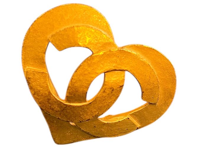 Timeless Spilla a forma di cuore Chanel in oro