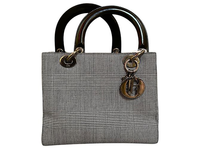 Lady Dior Handbag in Anthracite Gray