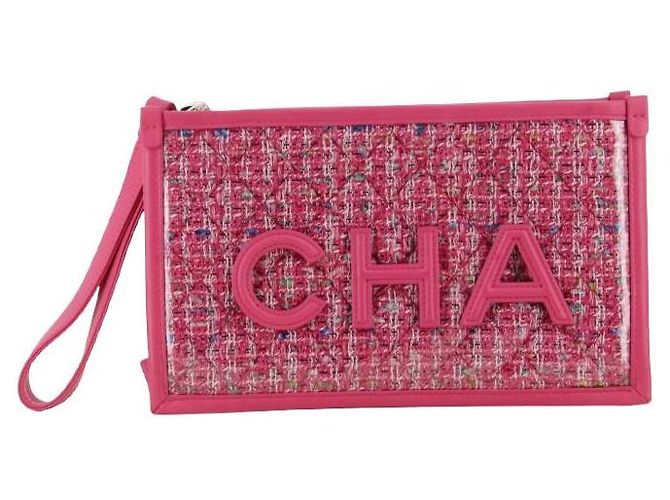 Clutch de Tweed de PVC Chanel 2019