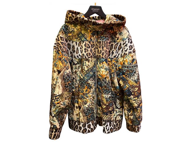 1990 Kenzo Multicolor Viscose Down Jacket
