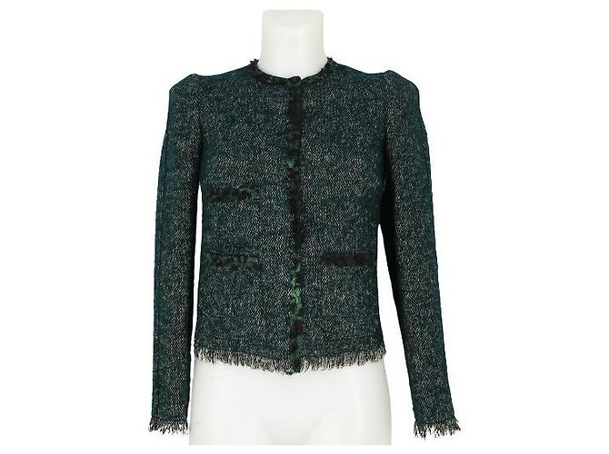 Dolce & Gabbana Dolce Gabbana Khaki Tweed Suit Jacket