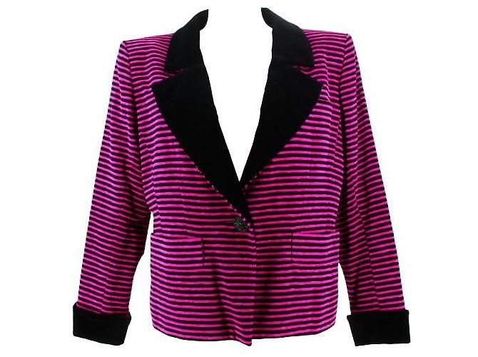 1993 Yves Saint Laurent Rive Gauche Samtjacke 