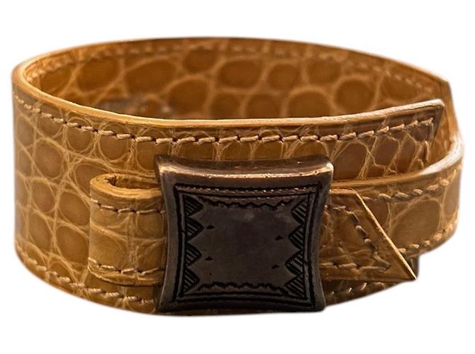 Hermès Beige Crocodile Leather Strap