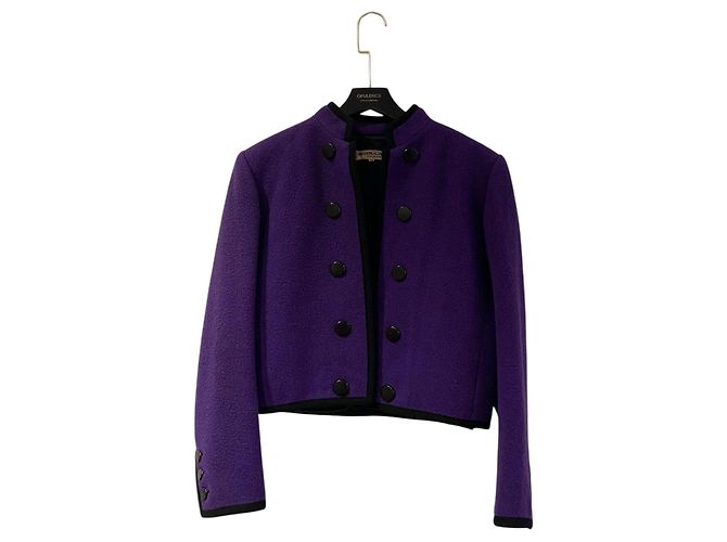 Giacca bolero viola Saint Laurent