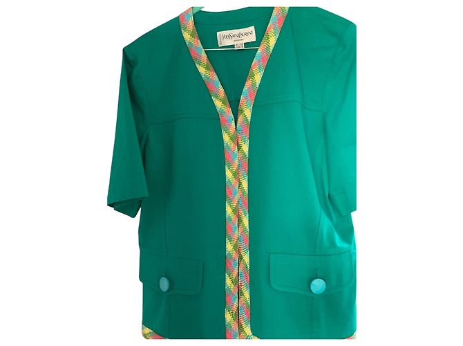 Grüne Jacke Yves Saint Laurent 