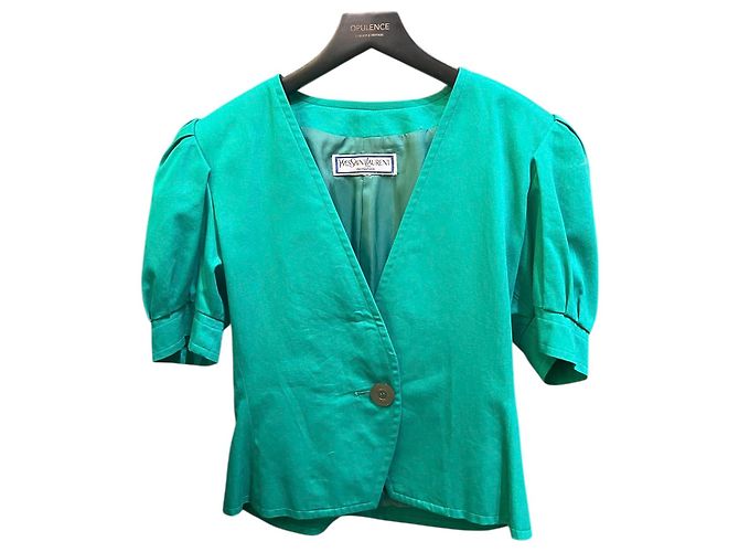 Blazer Verde Yves Saint Laurent