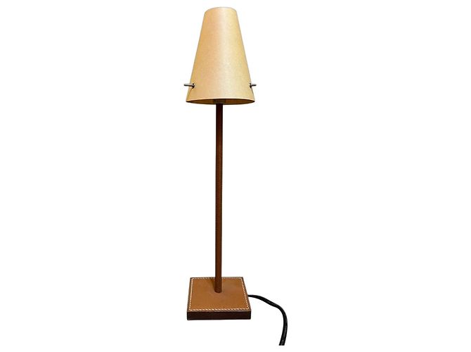 Lampada Hermès in beige e marrone 