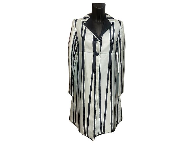 Miu Miu Striped Silk Coat