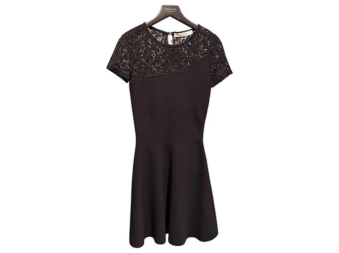 Schwarzes Wollkleid Dior