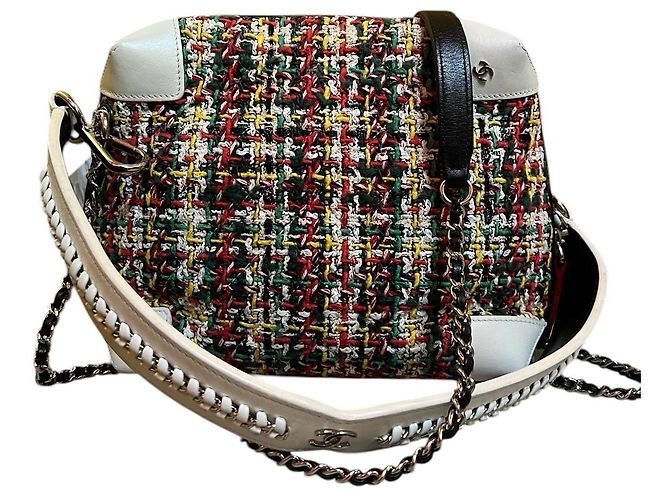 2017 Chanel Multicolor Tweed Handbag