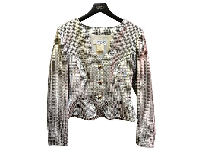 Kurze Jacke Yves Saint Laurent, Grau