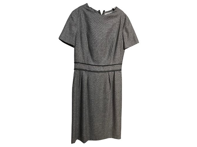 Grau Wollkleid YVES SAINT LAURENT