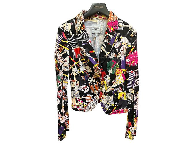 Moschino Multicolor Patterned Tailored Jacket